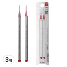 파이롯트 프릭션 볼 노크 존 볼펜 리필심 0.7mm, 레드, 6개