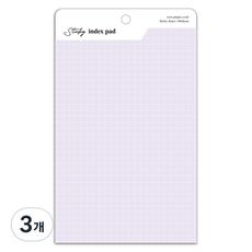 PLEPIC Sticky Index便條紙, 05 Grid Perfume, 40張, 3本