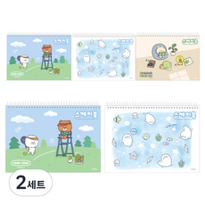 ibis 素描本 男款 隨機出貨 5入組, 8開, 2套, 15張