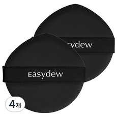 이지듀 밀착 커버 앰플 쿠션 퍼프, 4개, 혼합색상