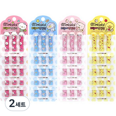 팝콘팬시 모쿠쿠 피규어 연필캡 4종 x 5p 세트, 핑크, 옐로우, 블루, 연핑크, 2세트