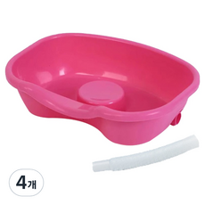 디어모모 老人 病患 孕婦 洗頭盆 洗髮器, 粉色, 4個