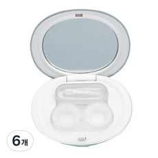 아이칸 거울 렌즈 케이스, 화이트, 6개