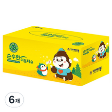 닥터케이콩 천연펄프 순수한 미용티슈 2겹, 200매, 6개