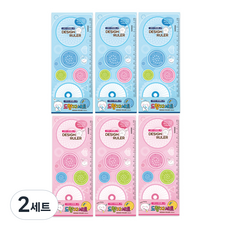 misoro 1000 圖形尺 2種 x 3p 套組 2346, 藍色 + 粉紅色, 2套