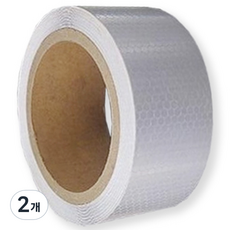 TIS 高亮度蜂巢反光膠帶, 白色, 2個