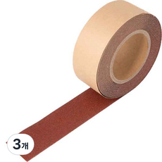 철물대장 국내산 논슬립 테이프, 3개, 레드 (5m)