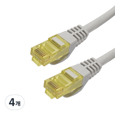 LAN Star Cat.6A(Cat.7) UTP 網路線 LSP-7UTP-3M, 混合色, 4個, 3m