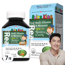 더 리얼 엘리트 키즈 멀티비타민 미네랄, 90정, 7개