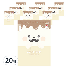 PENPIA 1 000 小學6格書寫裝訂筆記本, A 棕色, 20個