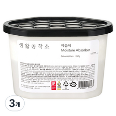생활공작소 제습제 본품, 250g, 3개