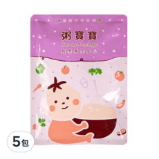 粥寶寶 茄汁紅蘿蔔牛, 150g, 5包