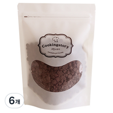쿠킹스토리 르본 초코칩, 1kg, 6개