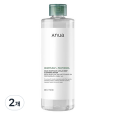 아누아 어성초 약산성 딥 클렌징 워터, 500g, 2개