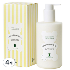 젤리스푼 유아용 모이스처라이징 바디로션, 4개, 320ml