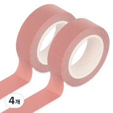 모노라이크 아르떼 마스킹 테이프 15mm x 10m, 509 Sunset coral, 4개