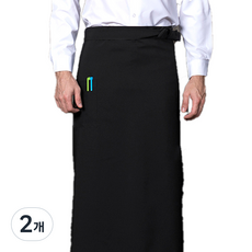聚酯纖維腰部圍裙 AE1720, 黑色, 2個