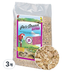 펫츠드림 너도밤나무 파충류 앵무새 칩베딩 엑스트라 XXL, 10L, 3개