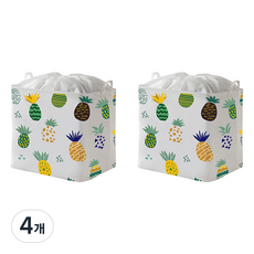 빅사이즈 다용도 수납함, 파인애플, 4개