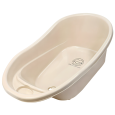 PUKU 藍色企鵝 Smile嬰兒澡盆 27L, 奶茶色, 1個