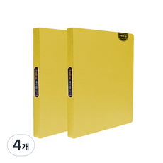 희망화일 뉴 후레쉬업 40p 크리어 내지 O링 칼라화일 3공, 노랑, 4개