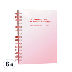 ICONIC HEYDAY 讀書計畫本 6個月, Pink, 6個