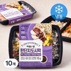 하림e닭 탄단지 도시락 퀴노아잡곡밥과 bbq 닭가슴살 (냉동), 210g, 10개