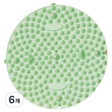 Wonteak 足部按摩腳底指壓墊, 綠色, 6個