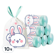 Taminayo 動物塑膠袋 藍兔 15入, 10個, 15L