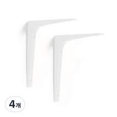Hara Deco塑膠壁掛置物架支架, 象牙白, 4個