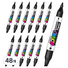 monAmi 雙頭白板筆, 黑色, 48個