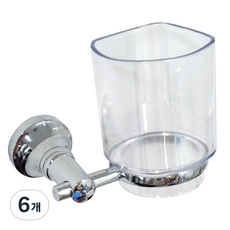 네모네모 양치컵 + 컵대 세트, 혼합색상, 6개