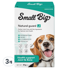 스몰빅 강아지 네츄럴가드 관절 분말스틱 30p, 30g, 뼈/관절강화, 3개