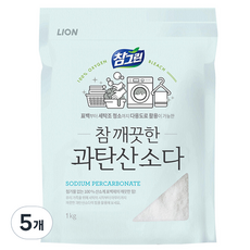 참그린 참 깨끗한 과탄산소다 주방세제 파우치, 1kg, 5개