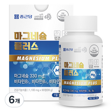종근당 마그네슘 플러스, 90정, 6개