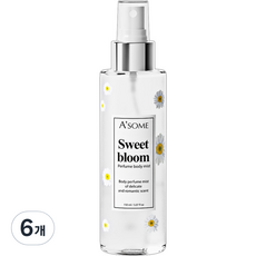ASOME 퍼퓸 바디미스트 스위트 블룸, 6개, 150ml