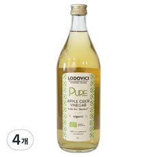 로도비치 유기농 애플 사이다 비니거 사과식초, 4개, 1L