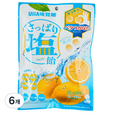 유하미카쿠토 시오 레몬 캔디, 77g, 6개