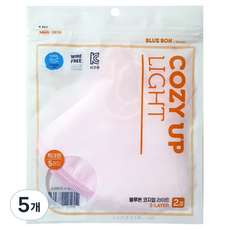 bluebon I KNOW Cozy Up 輕薄口罩 特大號, 粉紅色, 5個, 5入