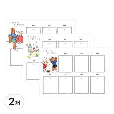 HappyAndLucky Monolike A4 週計畫本, 2個, 02 Dancing