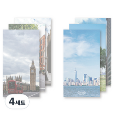 모노라이크 트리플 메모패드 캡처더라이프 2종 세트, 혼합색상, 4세트