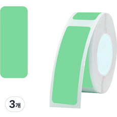 바라보고 P12 라벨프린터 전용 라벨지 분리라벨 그린 12 x 40 mm, 150칸, 3개
