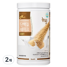 뉴핏 뉴트리 다이어트 단백질 쉐이크 곡물맛, 600g, 2개