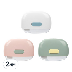 deLi 得力 圓形迷你陶瓷安全美工刀3件組 TD260, 白色, 粉紅色, 綠色, 2套