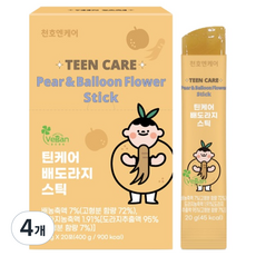 천호엔케어 틴케어 배도라지 스틱 20p, 400g, 4개