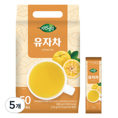 자연생각 유자차, 18g, 50개입, 5개