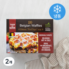 벨기안 슈가 와플 (냉동), 55g, 20개입, 2개