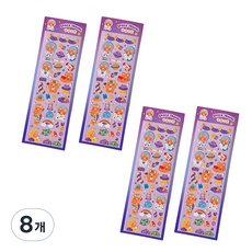 솔룸 다꾸 큐티 애니멀 캐릭터 스티커, 스페이스트래블베어, 8개