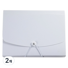 通勤倉庫 文件保管 文件檔案盒 330 x 248 mm, 白色, 2個