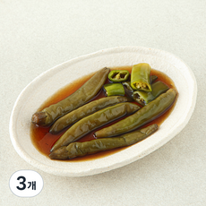 명심정 청양고추 장아찌, 100g, 3개
